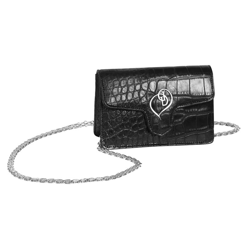 Coco Aligator Chain Black | Original Print Resort Swimwear
